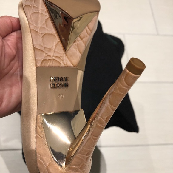 Herve Leger Nude Evita Pumps - Picture 6 of 8